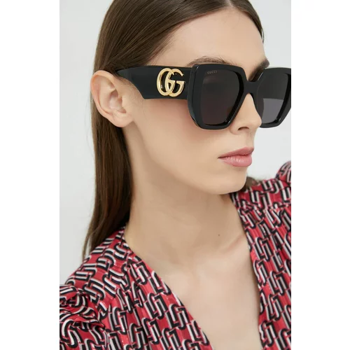 Gucci Sončna očala ženska, črna barva
