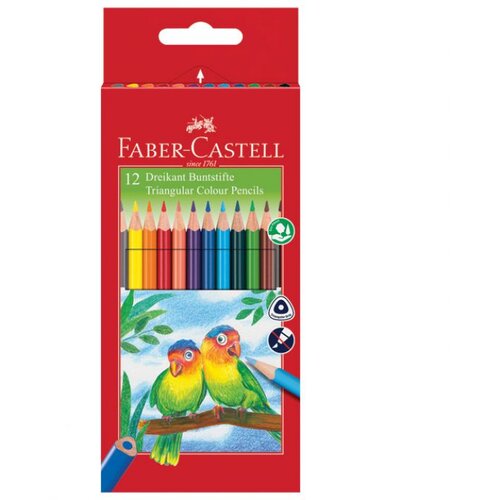  BOJE DRVENE 12BOJA TROKUTASTE FABER-CASTELL 120523 BLISTER Cene