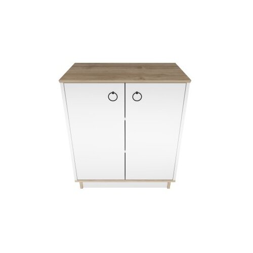 Woody Fashion Nüanse - White, Walnut WhiteWalnut Console Cene