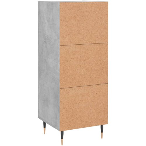 Komoda siva boja betona 34,5x34x90 cm od konstruiranog drva Slike
