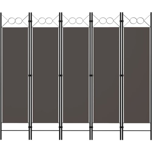 VidaXL Paravan 5-delni antraciten 200x180 cm Slike