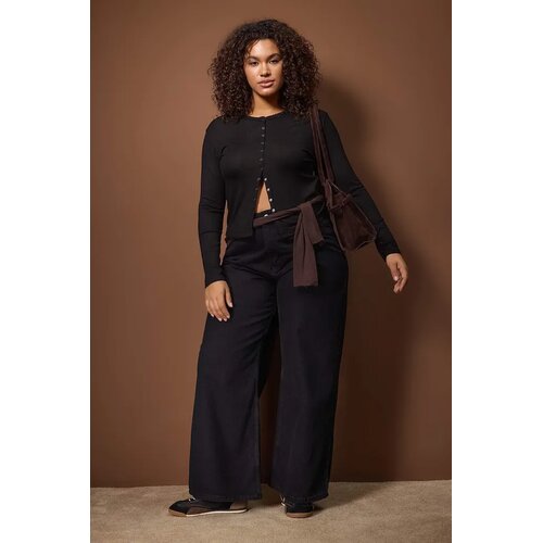 Trendyol Ženska bluza Tbbaw26Af00119, Crna Cene