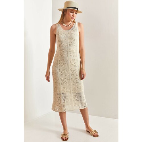 Bianco Lucci women's patterned knitted knitted dress Cene