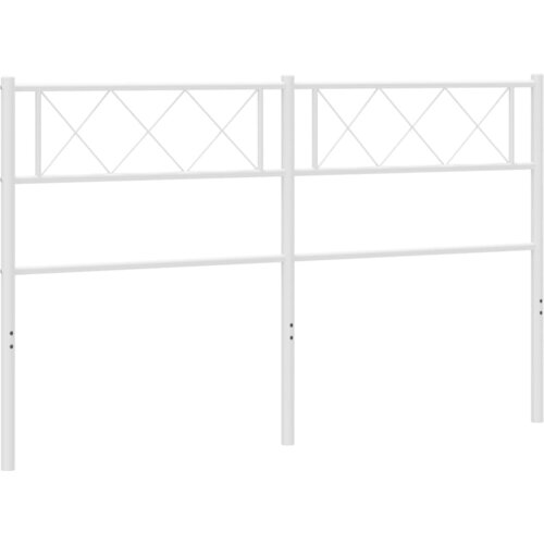 Maison Chic kovinsko posteljno vzglavje - vzglavna omarica - nočna omarica belo 120 cm, (21705420) Cene