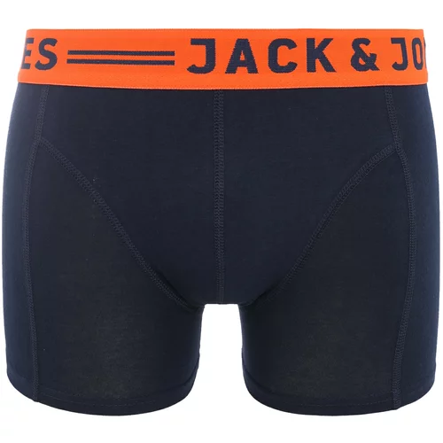 Jack & Jones Bokserice 'Jacsense' noćno plava / narančasta