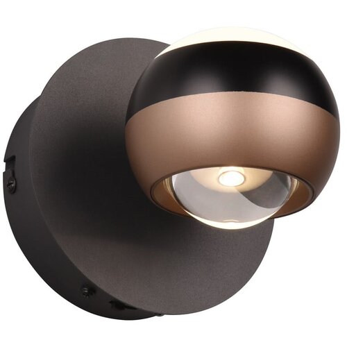 Trio Select Crna/u bakrenoj boji LED zidna lampa &amp;oslash; 10 cm Orbit &amp;ndash; Slike