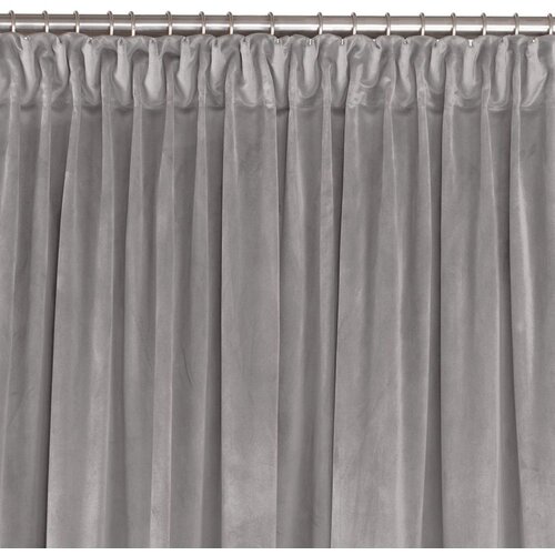  Curtain VILA color gray style classic transparent dragon tape 7.5 cm velvet 265x270 HOMEDE Slike