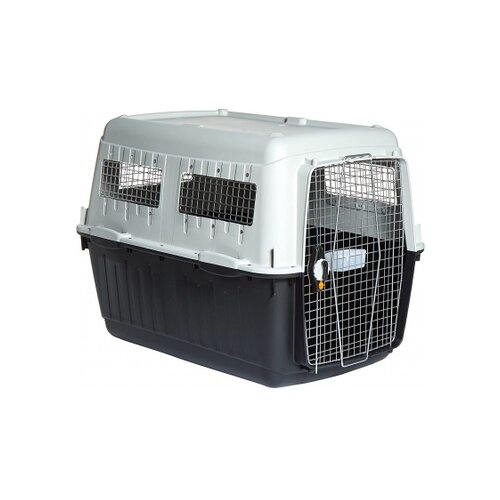 MP BERGAMO bracco travel 7 transporter za ljubimce sa plastičnom rešetkom, 102x73x76.5cm, sivo-crni Cene