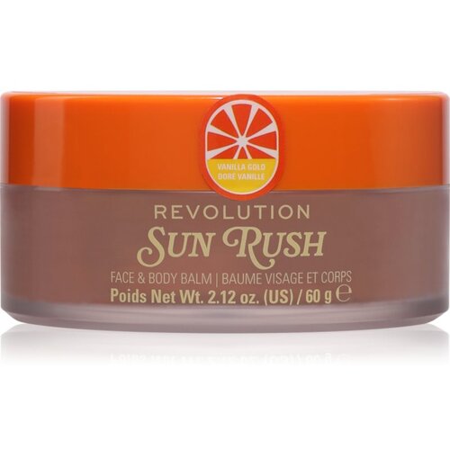 Revolution Sun Rush Face &amp;amp; Body Balm balzam za po sončenju s posvetlitvenim učinkom odtenek Vanilla Gold 60 g Slike