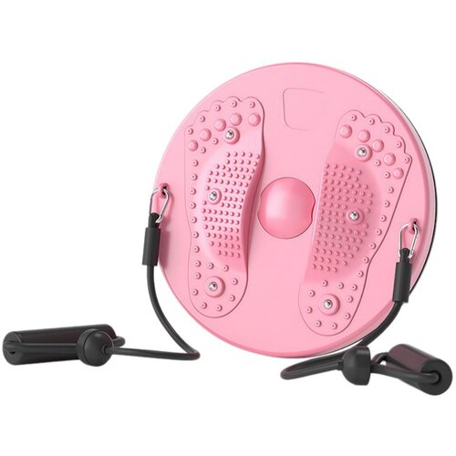 INF 3D masažni vrtljivi disk z elastikami za obseg pasu, 120kg nosilnost Pink, (5000314102) Cene