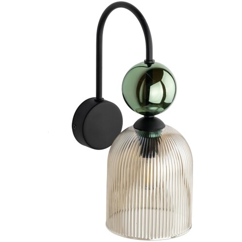  Zidna lampa SOPHIA 1xE14/10W/230V crna/zelena/zadimljeno bež Slike