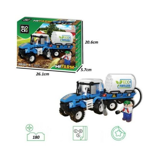 Kocke blocki traktor sa dodatkom 180pcs ( 76/0355 ) Slike