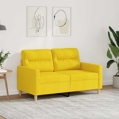  Dvosjed od tkanine svjetložuti 120 cm Slike