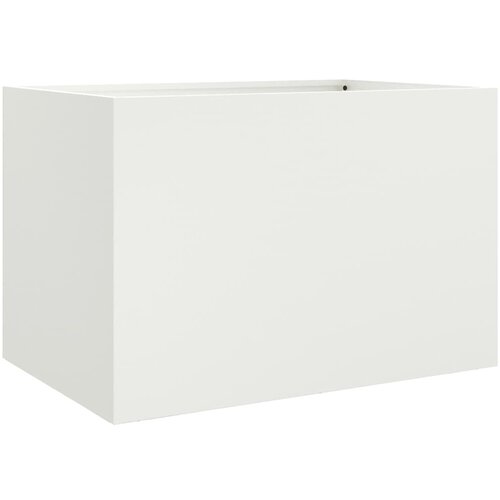 Maison Chic Cvetlično korito - Cvetlični Lonec belo 62x47x46 cm jeklo, (21790458) Slike