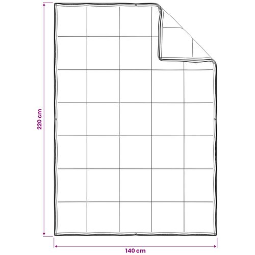  Set deka 2 kom. 140 x 220 cm Kapok i Poliester Bež Slike