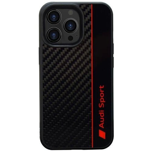 Audi CARBON FIBER STRIPE OVITEK ZA IPHONE 13 PRO MAX, ČRN, (21910888) Cene