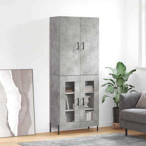  Visoka komoda siva betona 69 5x34x180 cm od konstruiranog drva Cene
