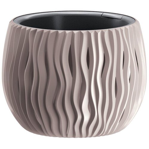 Prosper Plast DNAT120 – 7529U 12 x 12.2 cm Nature Flowerpot – mocca