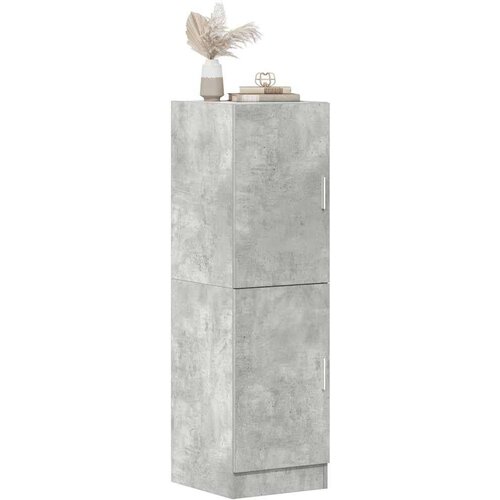 vidaXL Kuhinjska omarica betonsko siv 38x41,5x131,5 cm inž. les Cene