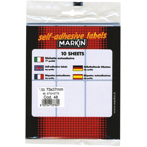  ETIKETE SLEP 73X37MM PK10L MARKIN 10048 BLISTER Cene