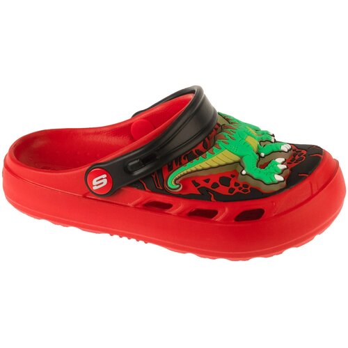 Skechers Nogavice Foamies: Swifters - T-Rex-Brights Rdeča Slike