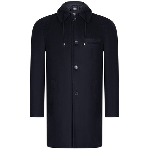 Dewberry PLT8335 MEN&amp;#039;S COAT-LIGHT DIAGONAL BLACK Slike
