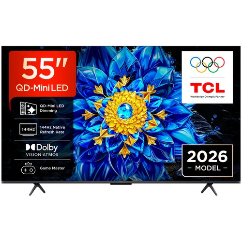Tcl 55&amp;quot;P8L 4K QLED Google TV;QD-Mini LED Dimming 144Hz(288Hz FHD), D.Atmos, D.Vision 450 nits Slike