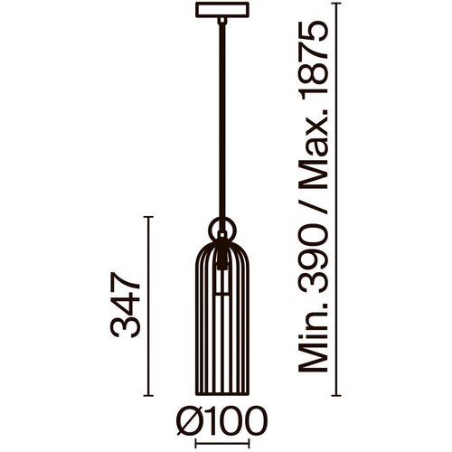 MAYTONI VISEČA NIHALNA SVETILKA 10/34,7/10 cm 40 W Slike