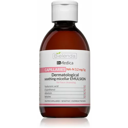 Bielenda Dr Medica Capillaries pomirjevalna micelarna voda za kožo, ki je nagnjena k rdečici 250 ml