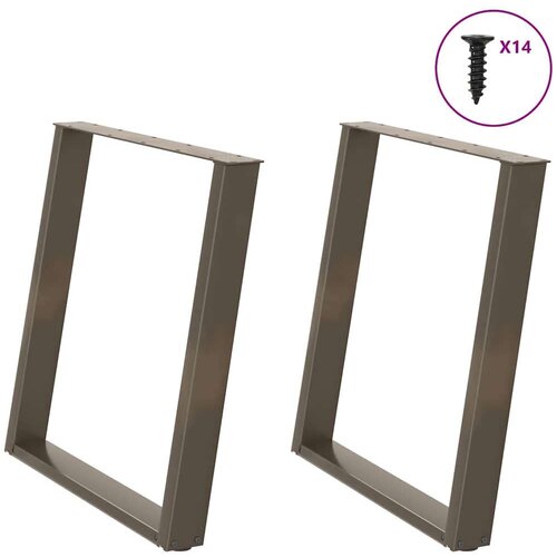  Noge za blagovaonski stol U-oblik 2 kom Prirodni čelik 70 x (72-73) cm Čelik - Prirodna 70 x (72-73) cm 1 Cijene