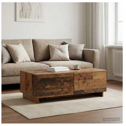 VidaXL klub stolić Staro drvo 102 x 50 5 x 35 cm Konstruirano drvo - Staro drvo Slike