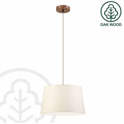  Luster na sajli AIDA 1xE27/15W/230V prečnik 35 cm hrast/krem Slike
