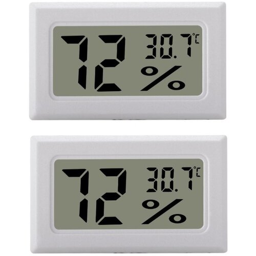 INF Mini LCD higrometer/termometer bel 2-paket, (21265127) Cene