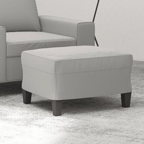 VidaXL Stolček za noge svetlo siv 60x50x41 cm tkanina iz mikrovlaken Slike