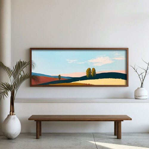 WALLXPERT FAH028-120 Multicolor Decorative Framed MDF Painting Cene