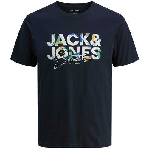 Jack &amp;amp; Jones Majica &amp;#039;JJGeplas&amp;#039; modra / nočno modra / meta / bela Slike