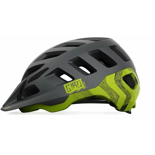 Giro Radix Mat Metallic Black/Lime Bicycle Helmet