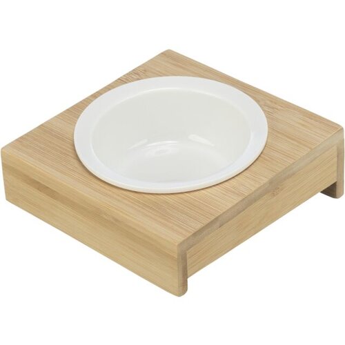  Set keramičkih činija na stalku od bambusovog drveta 0.25l 12cm 15x5x15cm bela činije Cene
