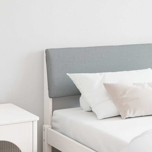 vidaXL Tapecirano vzglavje Svetlo siva 180 cm Masivno borovo les Cene