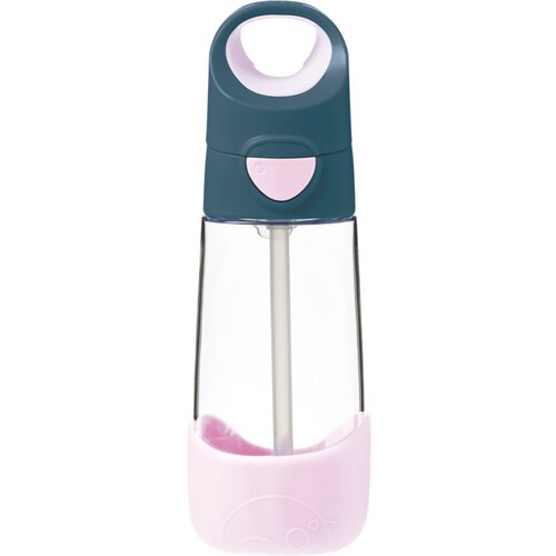 B.box Bottle with Straw steklenička s slamico Indigo Pink 450 ml Slike