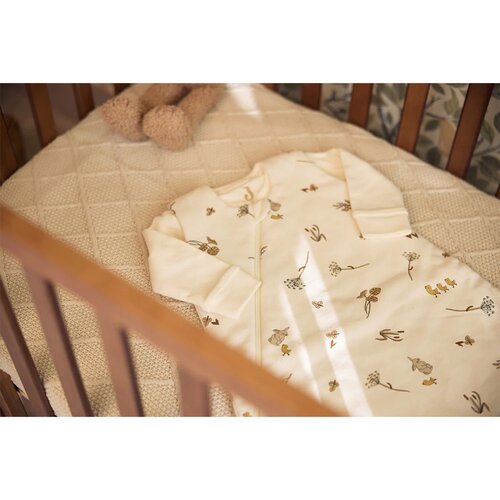 Jollein check Knit podloga 75x95 cm, Oatmeal Slike