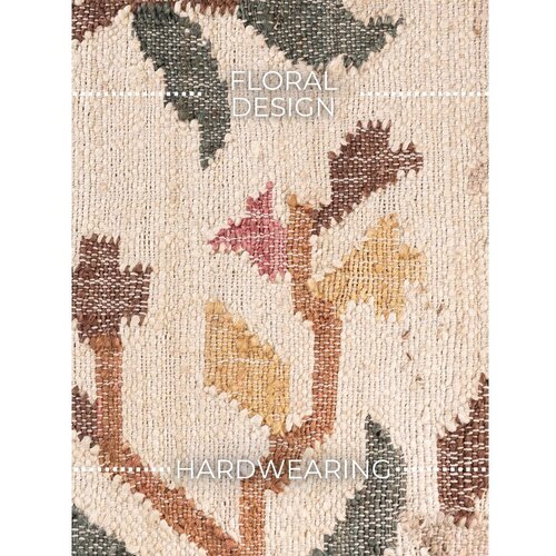 Elle Decoration Kremno bela ročno tkana preproga iz jute 120x170 cm Roya Violette &amp;ndash; Slike