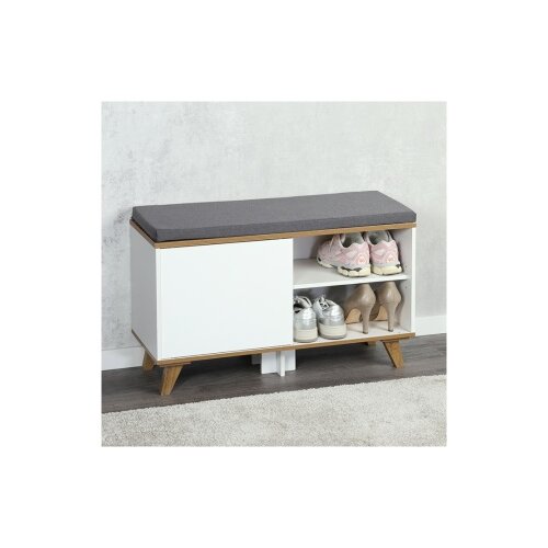 Kesper ksp15942 cipelarnik sa jastukom za sedenje beli 77 x 48 x 30 cm Cene