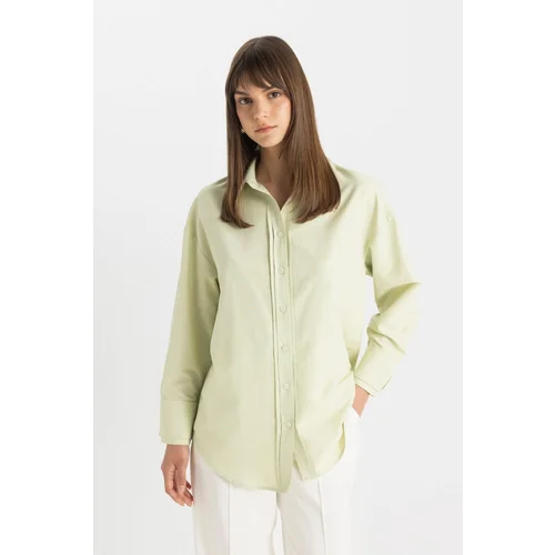 Defacto Relax Fit Poplin Long Sleeve Shirt Tunic