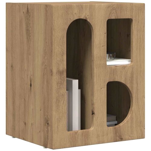 Noćni ormarić 2 pcs Umjetnički hrast 40 x 35 x 50 cm Slike