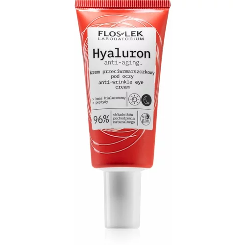 FlosLek Laboratorium Hyaluron krema proti gubam za predel okoli oči 30 ml