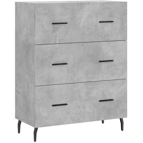  Visoka komoda siva betona 69,5x34x180 cm od konstruiranog drva Slike