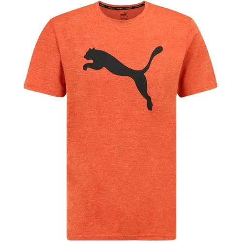 Puma TRAIN FAV HEATHER CAT TEE Muška sportska majica, narančasta, veličina