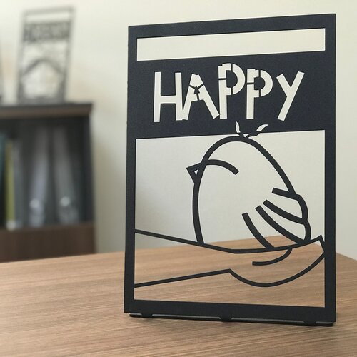 Atelier Del Sofa Dekorativna figura Happy Pod, 2 mm, Crna Slike
