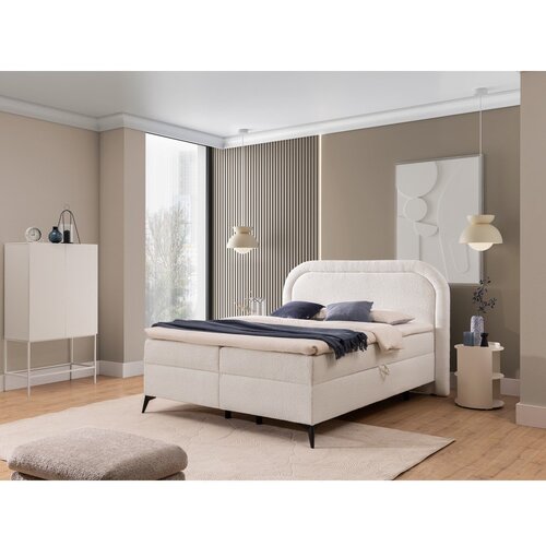 Ropez Bela boxspring postelja s prostorom za shranjevanje 160x200 cm Ornes &amp;ndash; Slike